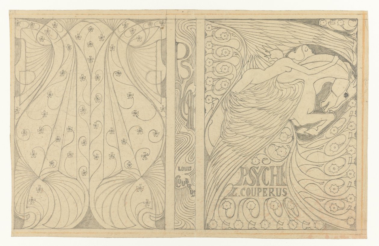 تصميم غلاف لتصميم غلاف نفسية Louis Couperus لـ: Louis Couperus ، Psyche ، 1898 بواسطة جان تروب