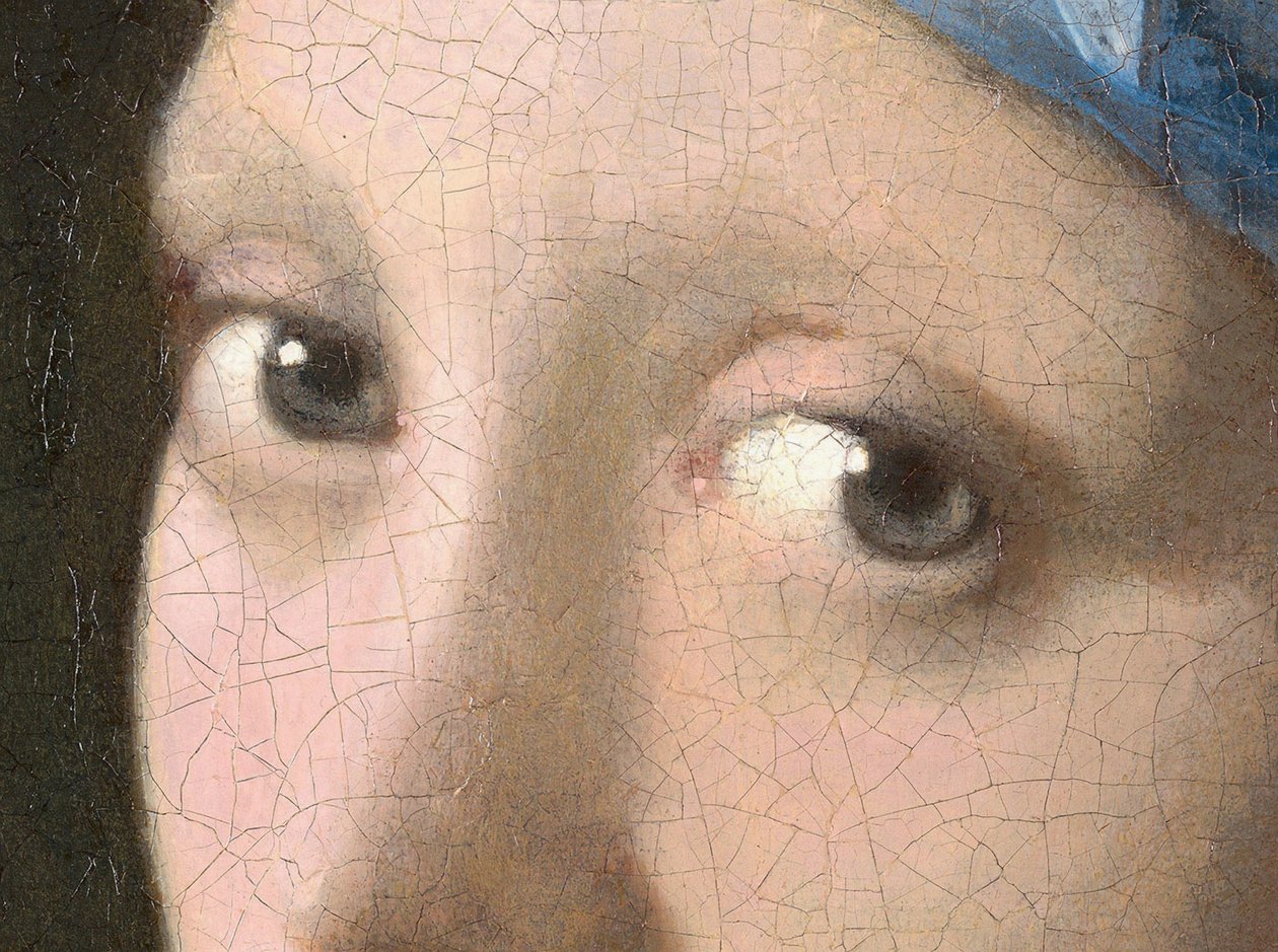الفتاة ذات القرط اللؤلؤي ، c.1665-6 بواسطة جان فيرمير فان دلفت