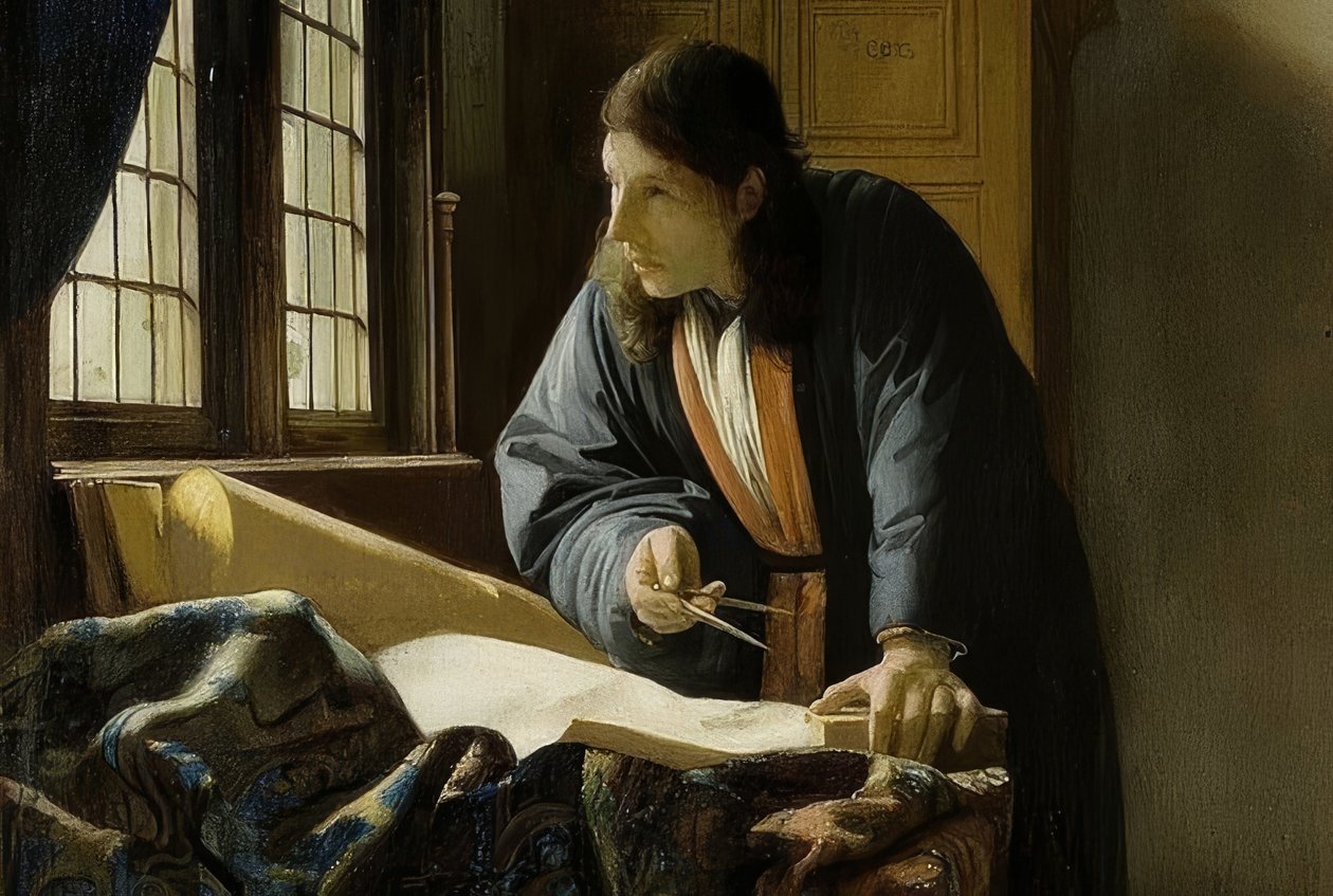 الجغرافي (التفاصيل). 1669 بواسطة جان فيرمير فان دلفت