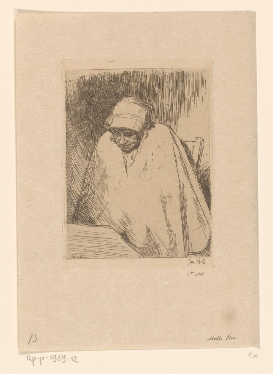 Malle Teun (العنوان الأصلي على الكائن) بواسطة جان فيث (توقيع الفنان)