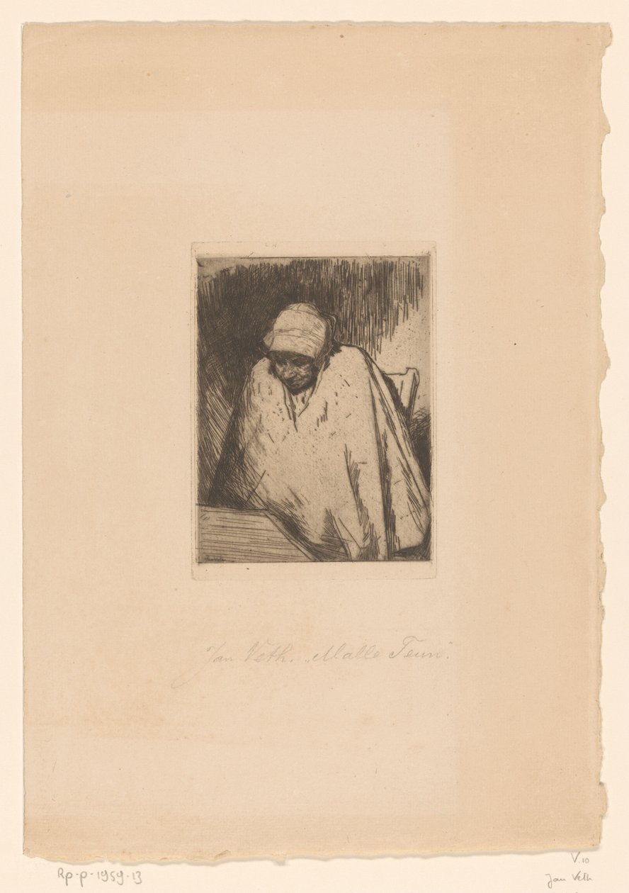 Malle Teun (العنوان الأصلي على الكائن) بواسطة جان فيث (توقيع الفنان)