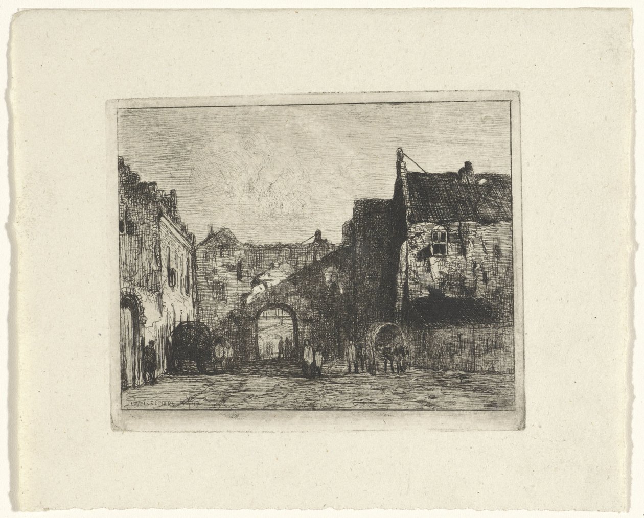 منظر لـ Binnenhof بواسطة جان فايسنبروخ
