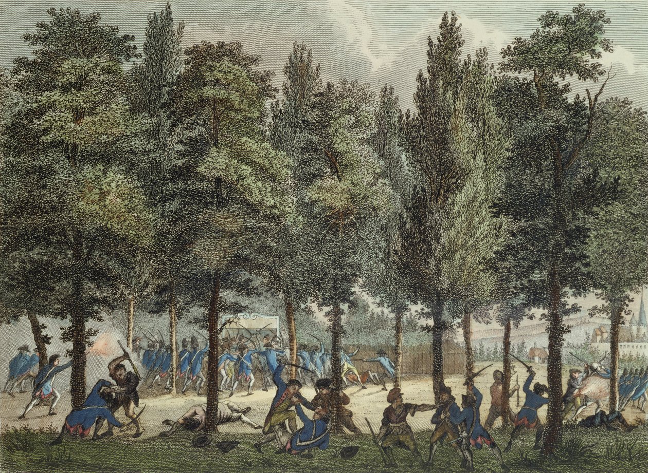 مرسيليا على الشانزليزيه ، 30 يونيو 1792 ، منقوش بواسطة رينير فينكليس (1741-1816) ودانيال فرايدي (1765-1822) بواسطة يناير بعد Bulthuis