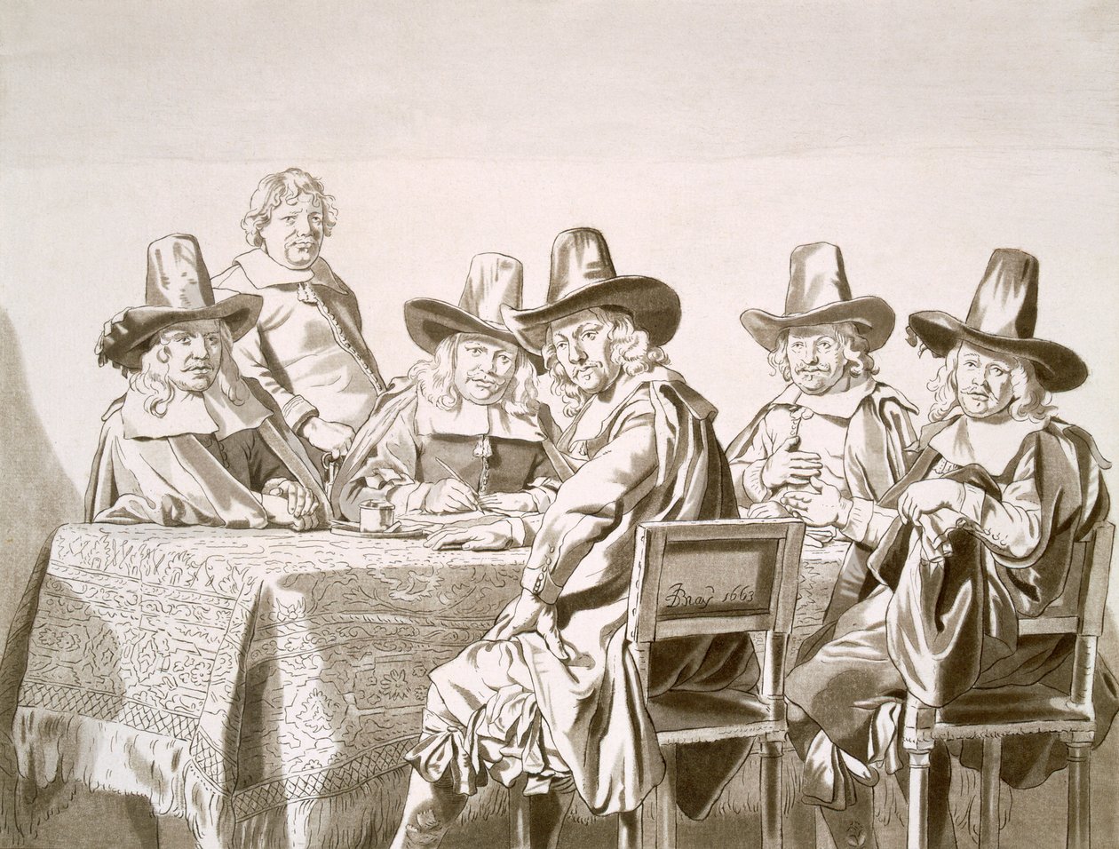 دراسة "حكام يتيمة الأطفال في هارلم" ، حانة. 1821-28. بواسطة جان دي براي