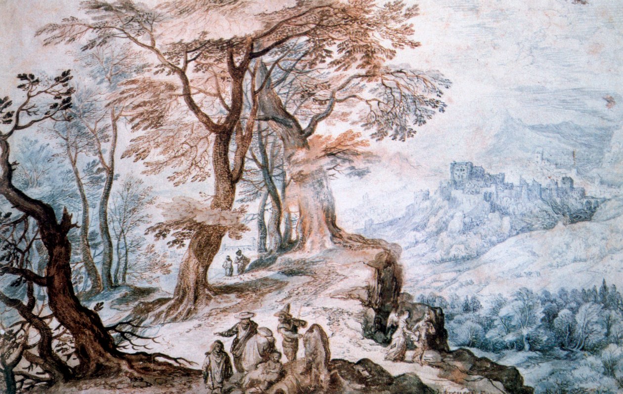 المرور عبر المناظر الطبيعية ، c1588-1625 بواسطة جان الأكبر بروغل