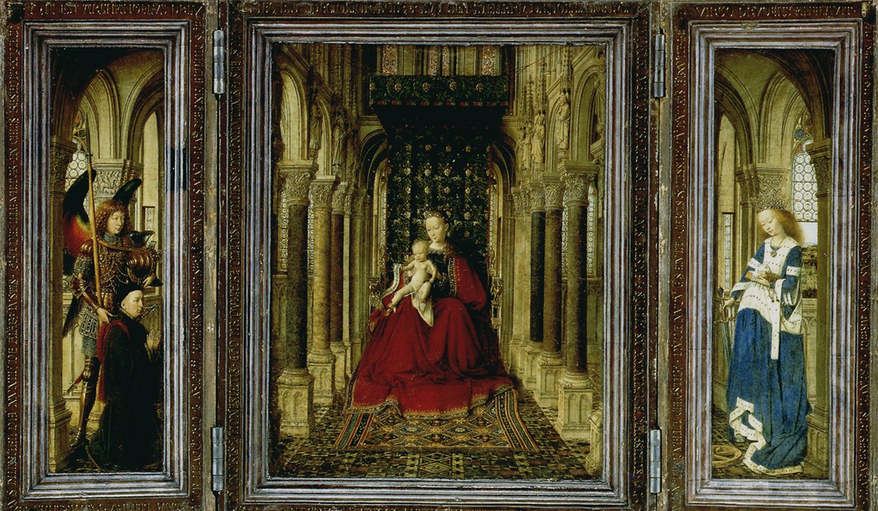 The Dresden Altarpiece Triptych ، 1437 بواسطة جان فان إيك
