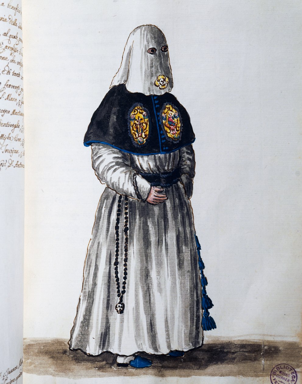 أخوية شفاعة سيدة الصحة ، التي تأسست عام 1662 في كنيسة أبرشية القديسين فيتو وموديستو في البندقية ، المجلد الثاني ، ص 81 ، بقلم جيوفاني دي جريفيمبروش أو جريفينبروش (1731-1807) بواسطة جان فان جريفينبروك
