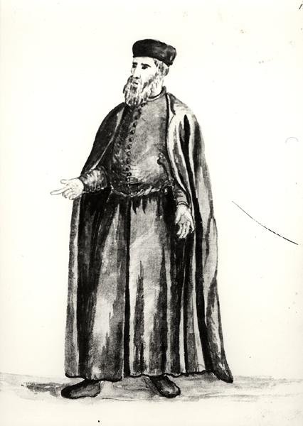 زعيم العمال من البندقية أرسنال (ألوان مائية على الورق) (أبيض وأسود الصورة) بواسطة جان فان جريفينبروك