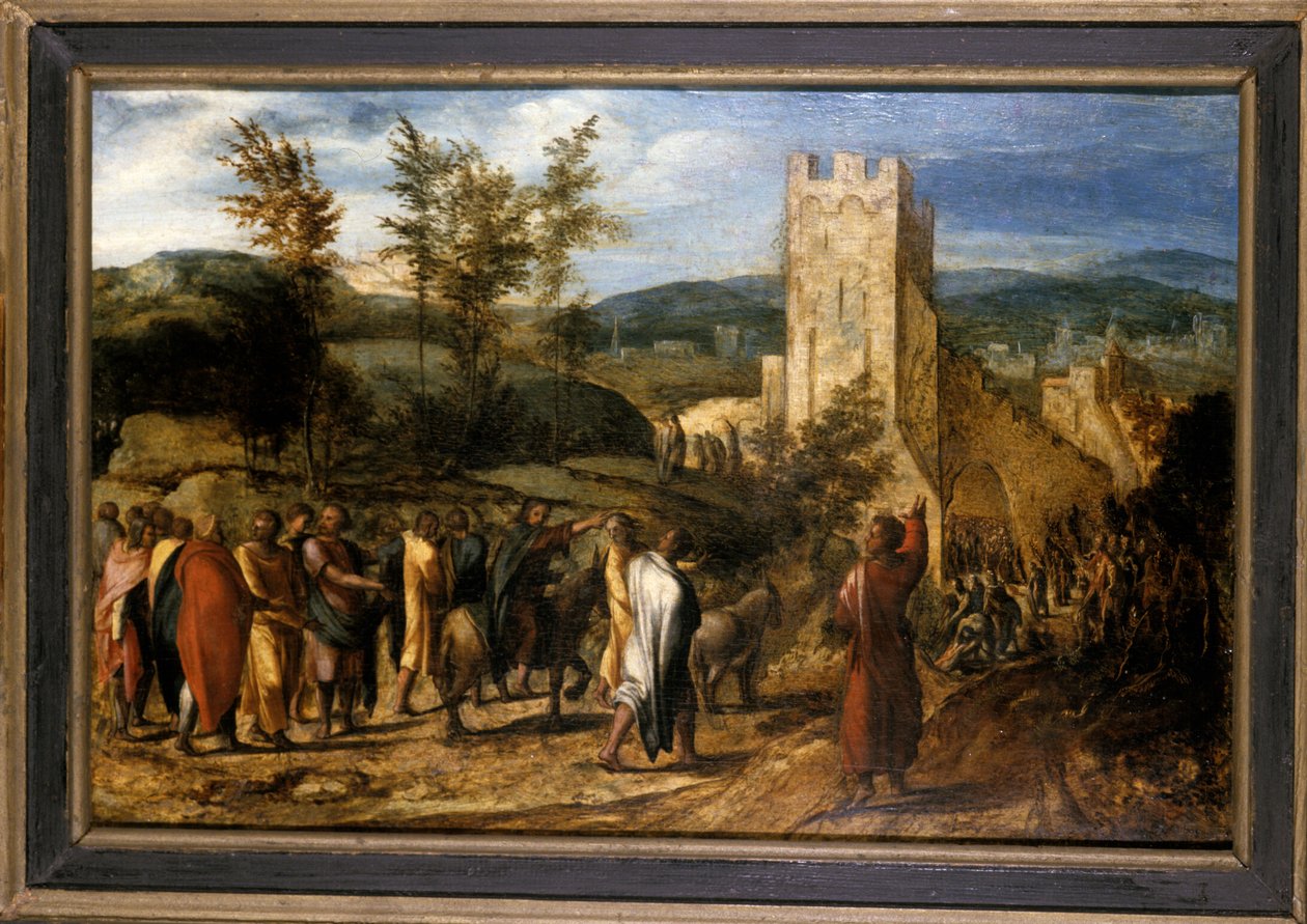 دخول المسيح القدس ، 1551-1600 بواسطة جان فان هيمسن