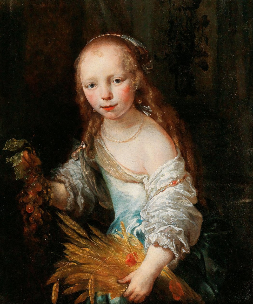 صورة لفتاة صغيرة باسم سيريس ، ج. 1670. بواسطة جان فان نوردت