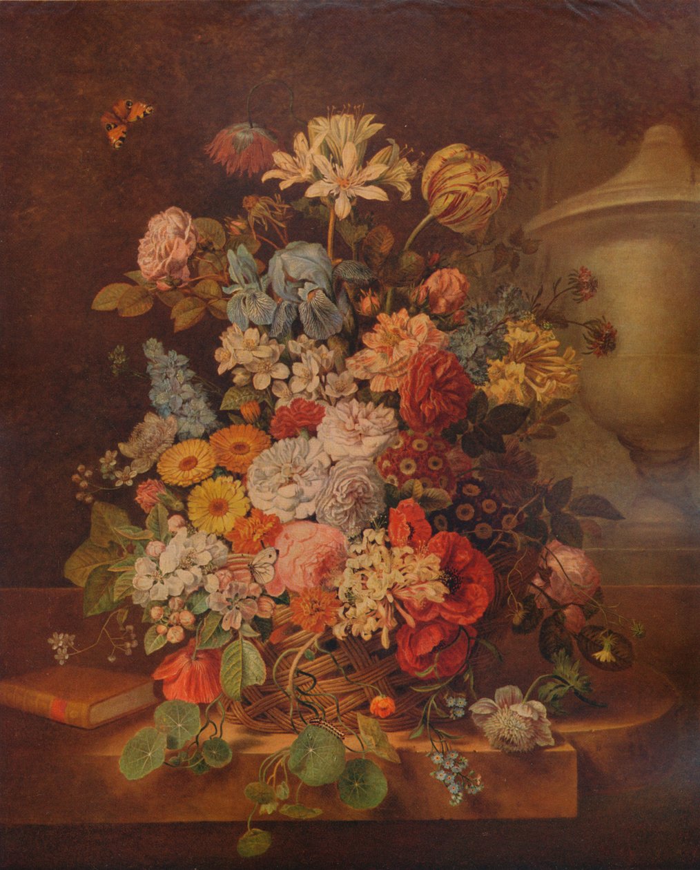 قطعة الزهور ، c1796 ، 1938 بواسطة جان فان أوس