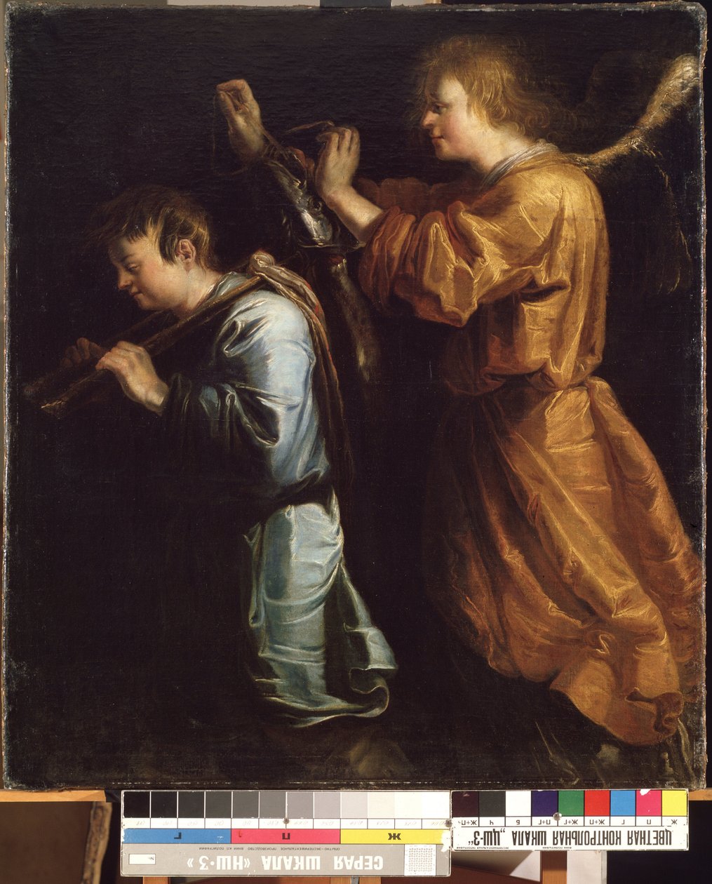 توبياس والملاك (توبياس والملاك). رسم جان فان دي فين (قبل 1600 بعد 1651). زيت على قماش بواسطة جان فان دي فيني
