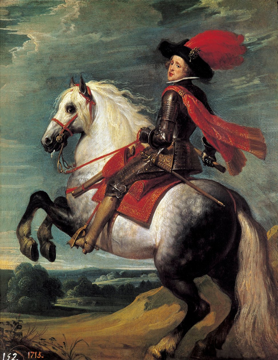 صورة الفروسية لفيليب الرابع. فيليب الرابع (1605-1665) ، ملك إسبانيا ممثلاً في سن العشرين. رسم جان فان كيسيل الأول ديت لو فيو (1626-1679) بواسطة جان فان الأكبر كيسيل