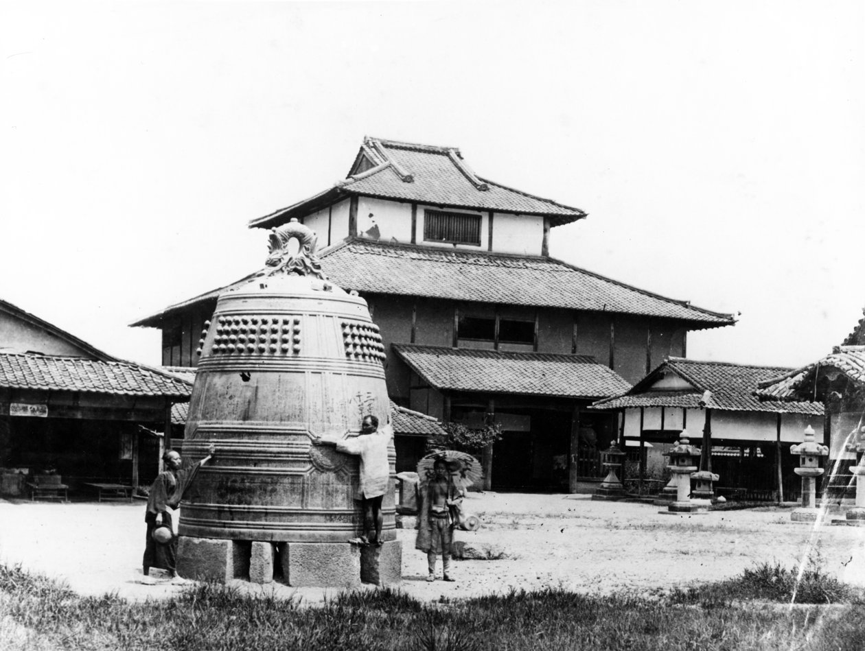 The Daibutsu Bell ، كيوتو ، اليابان ، ج 1870 بواسطة مصور ياباني