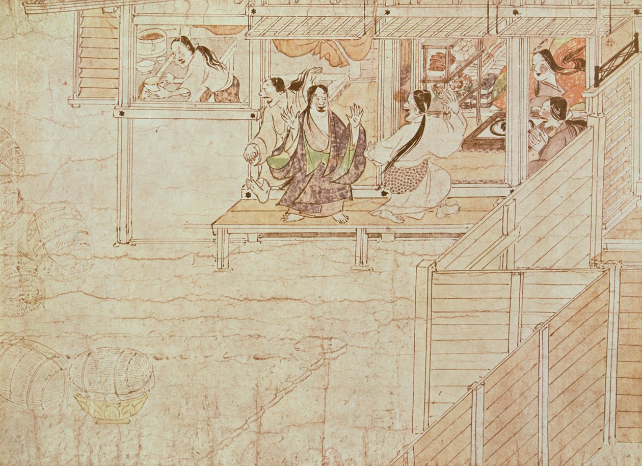 التفاصيل من Shigisan Engi Emaki ، فترة كاماكورا بواسطة المدرسة اليابانية