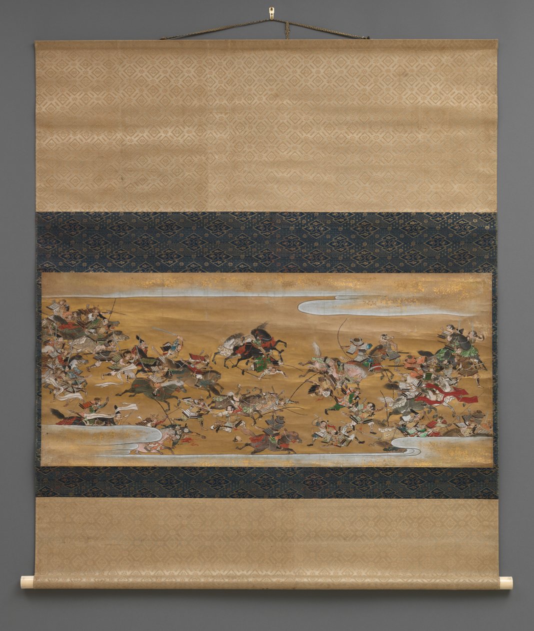 Battle scene in clouds (Hanging scroll) بواسطة المدرسة اليابانية
