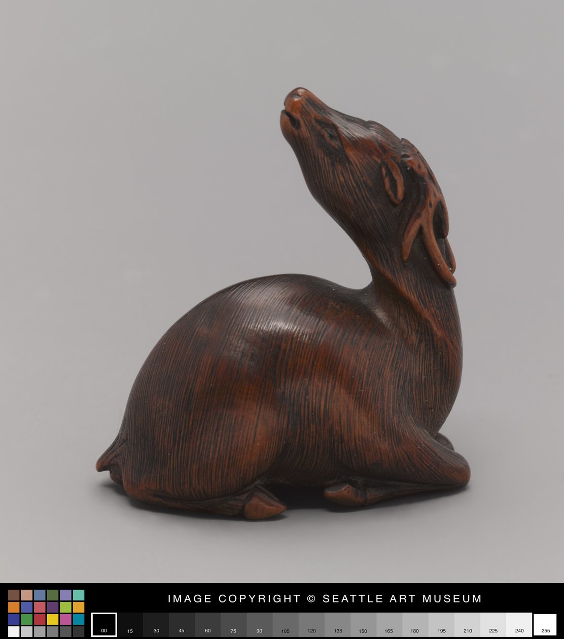 على غرار Netsuke على غرار الغزلان ، منتصف القرن التاسع عشر (العاج) بواسطة المدرسة اليابانية