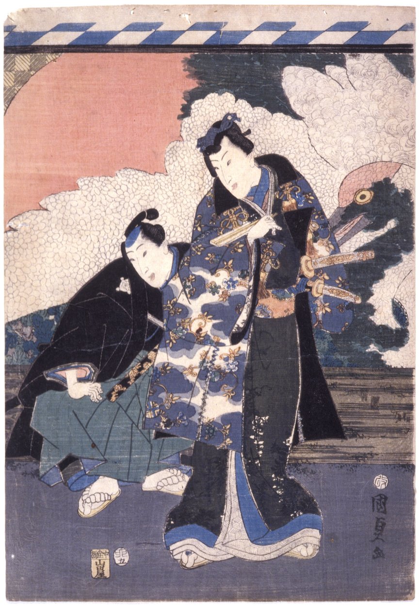 Unchi ted (Segawa Kikunojo V / Shinzo Funahashi) بواسطة المدرسة اليابانية