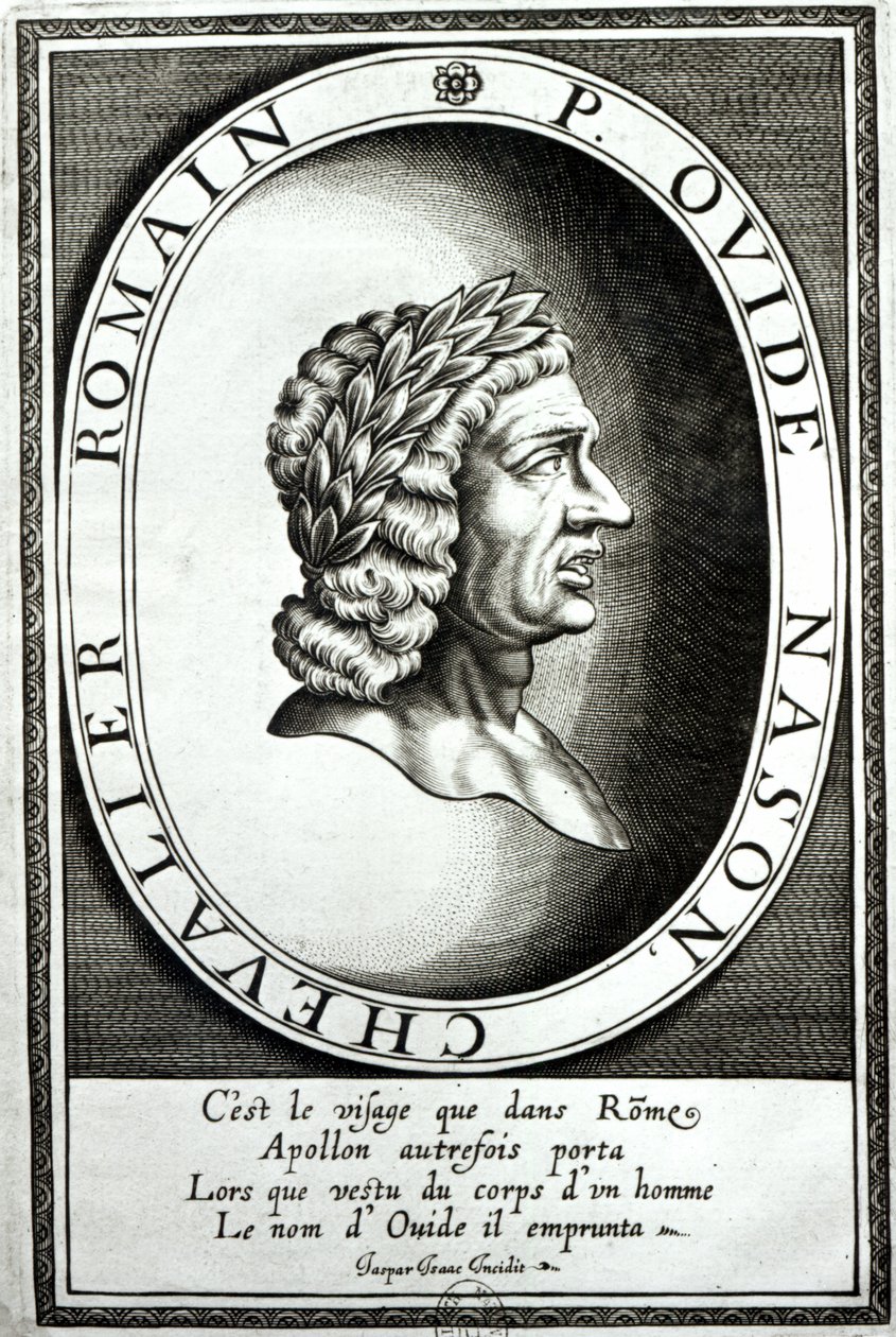 صورة أوفيد (أنف Publius Ividius) (43BC-17AD) بواسطة Jaspar de Isaac