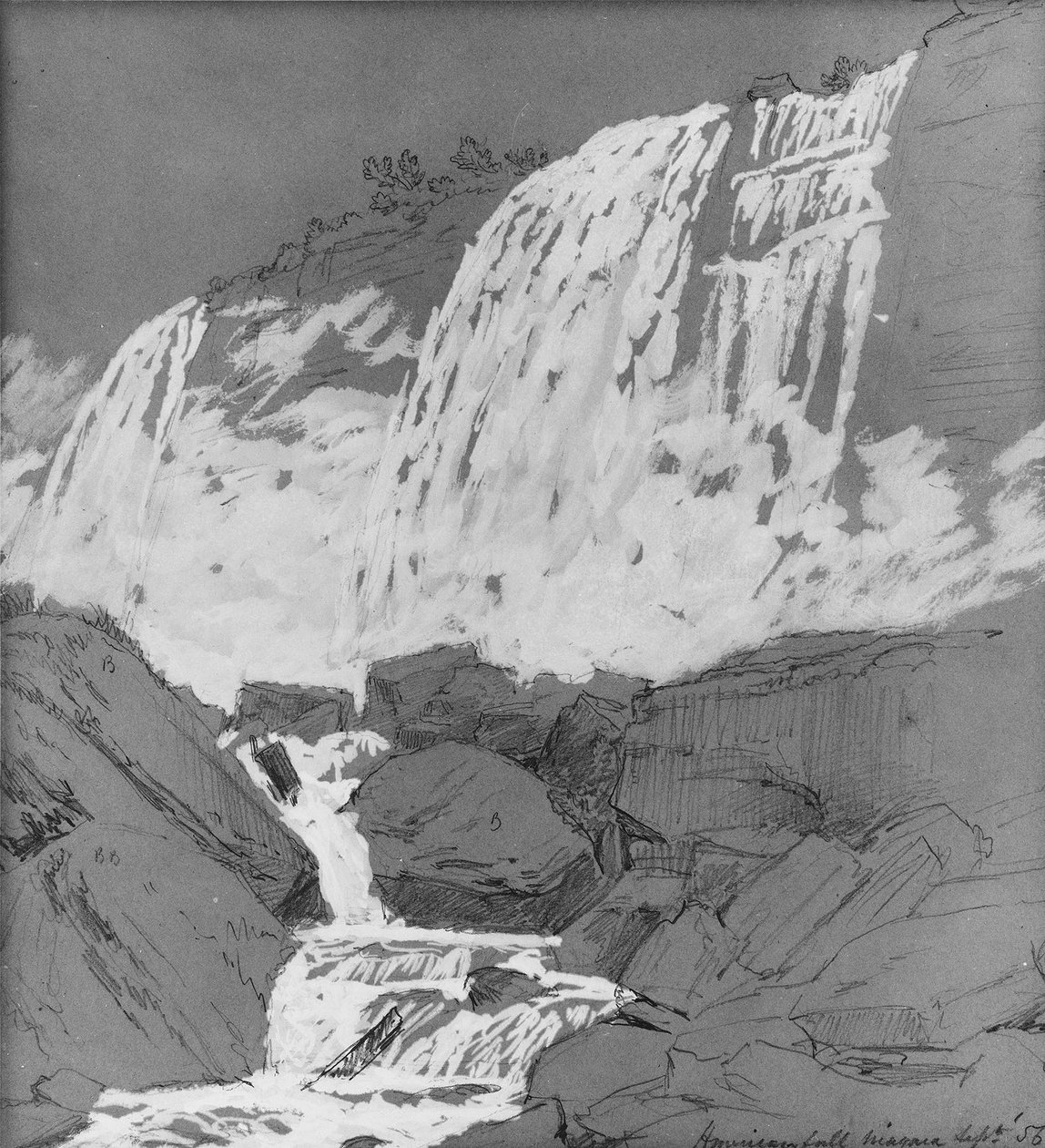أمريكان فولز ، نياجرا ، c.1855 بواسطة جاسبر فرانسيس كروبسي