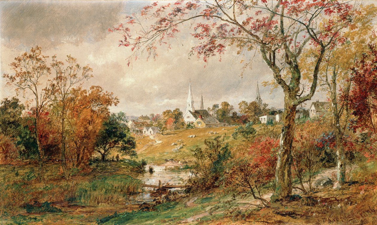 مناظر الخريف ، Saugerties ، 1886 بواسطة جاسبر فرانسيس كروبسي