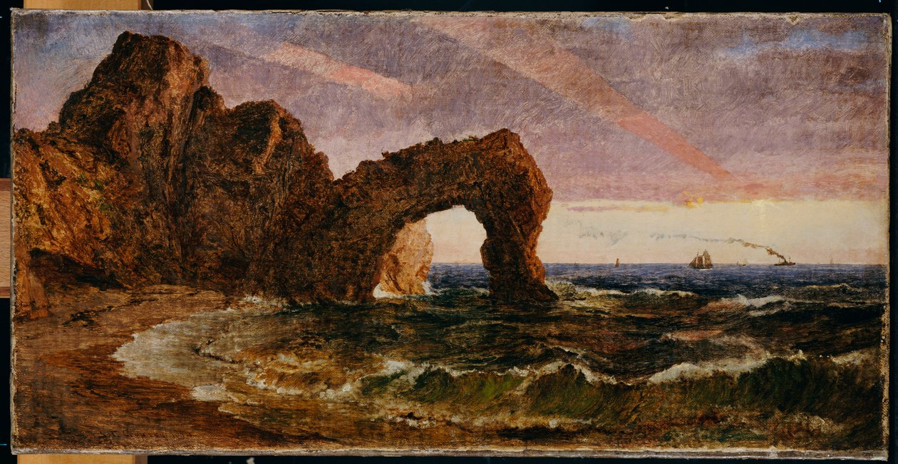 غروب الشمس في Etretat ، 1894 بواسطة جاسبر فرانسيس كروبسي