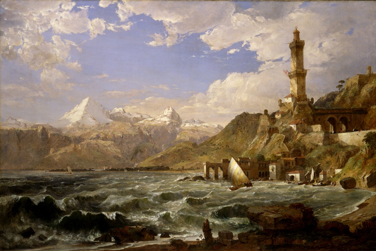 ساحل جنوة 1854. بواسطة جاسبر فرانسيس كروبسي