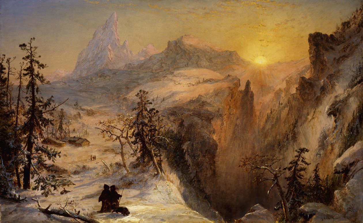 الشتاء في سويسرا ، 1860 بواسطة جاسبر فرانسيس كروبسي