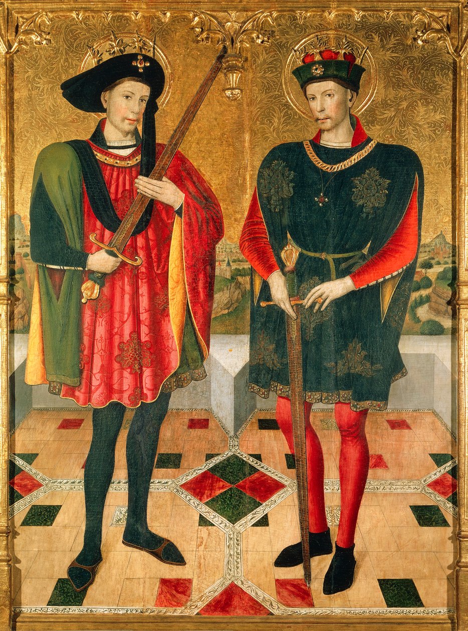 Saint Abdon and Saint Sennen, martyrs who died in Rome around 303 under the persecutions of Emperor Diocletian (245-313) against Christians بواسطة جاومي هوجيت