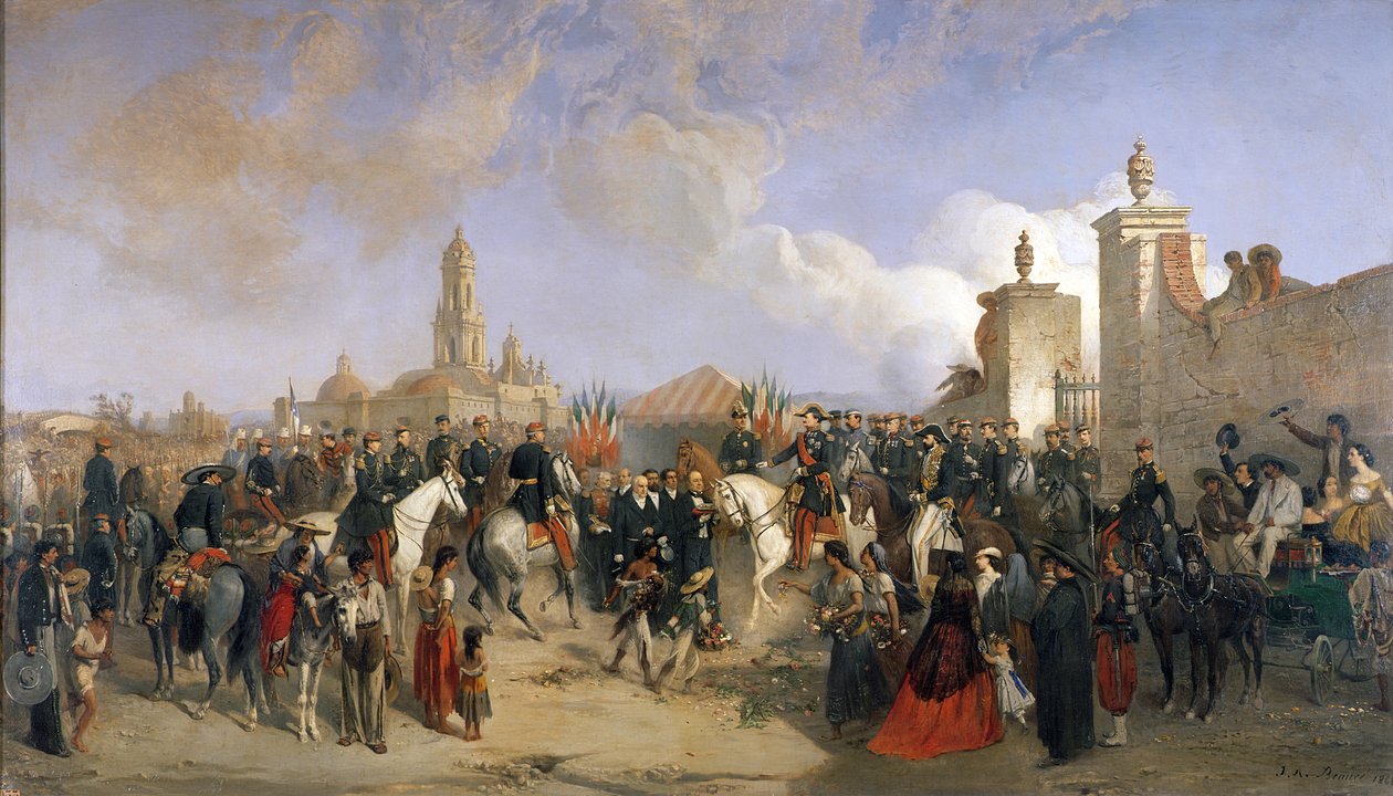دخول فيلق الاستطلاع الفرنسية إلى مكسيكو سيتي ، 10 يونيو 1863 ، 1869 بواسطة جان أدولف بوس