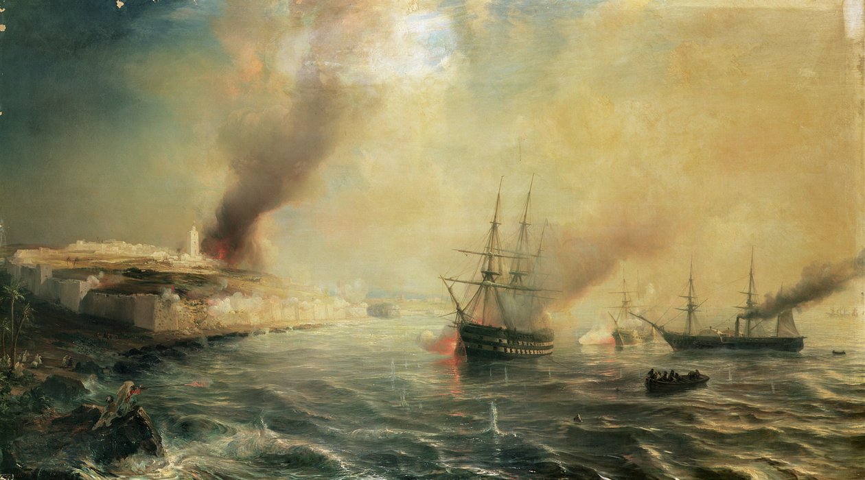 قصف سيل ، 26 نوفمبر 1851 ، 1855 بواسطة جان أنطوان ثيودور جودين