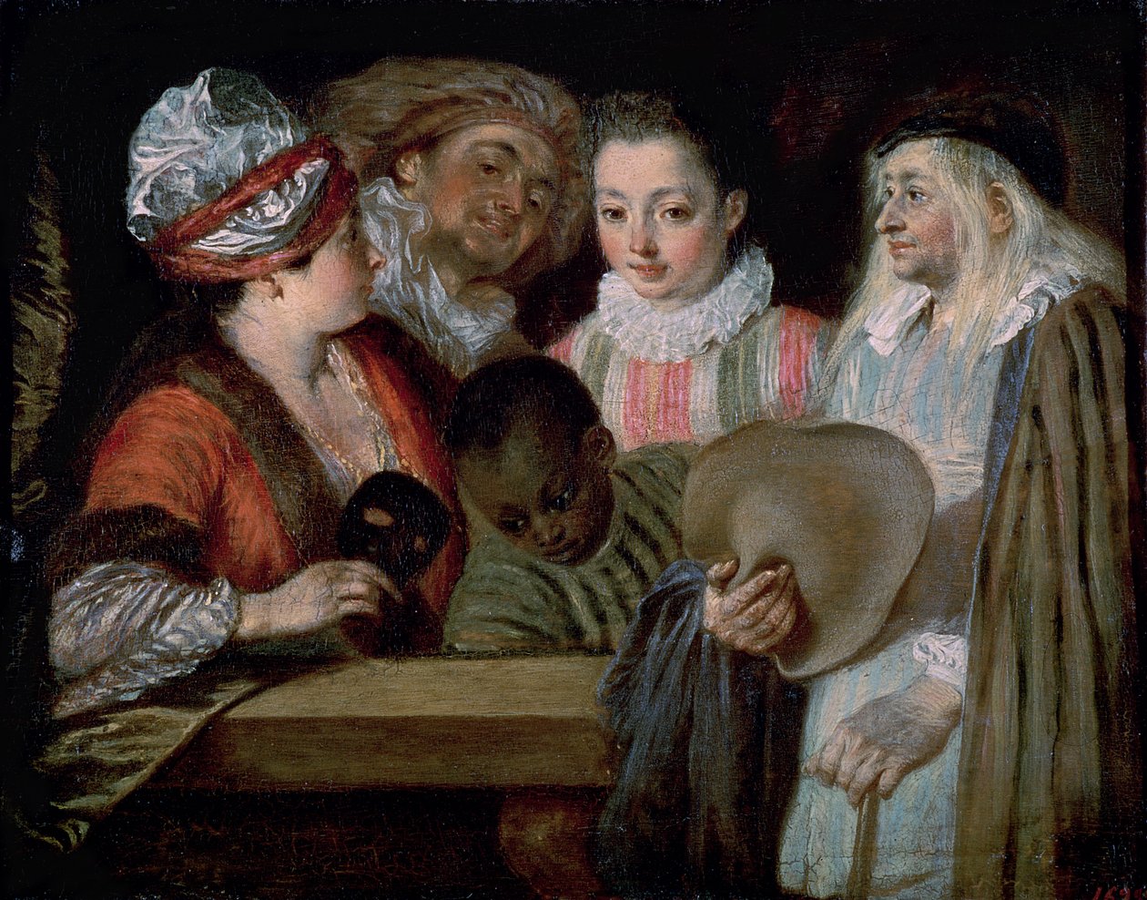 ممثلون من المسرح الفرنسي ، ج .1714-15 بواسطة جان أنطوان واتو