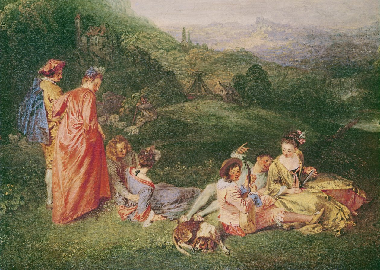 الحب السلمي ، ج.1718-19 (انظر أيضًا 181268) بواسطة جان أنطوان واتو