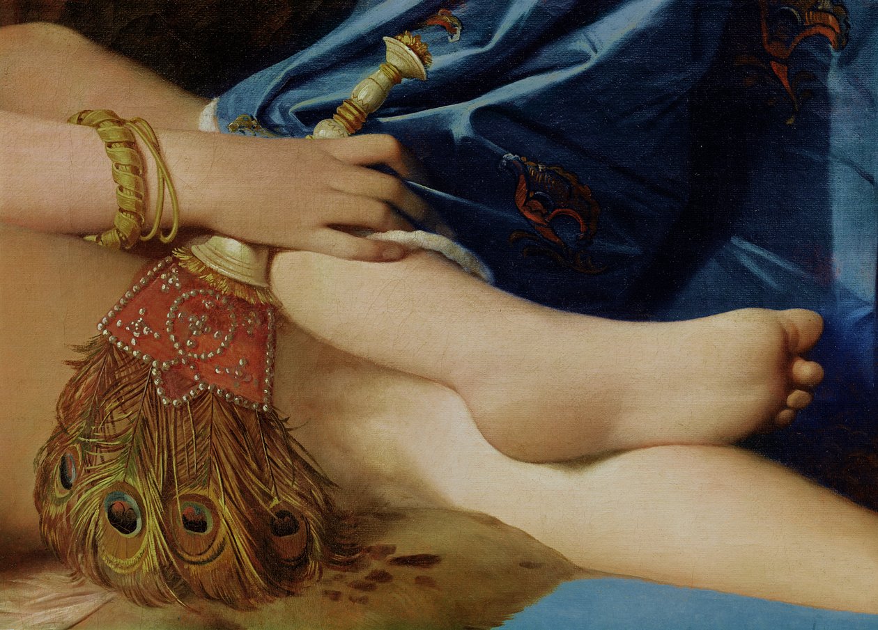 تفاصيل The Grand Odalisque ، 1814 (تفاصيل 267671) بواسطة جان أوغست دومينيك إنجرس