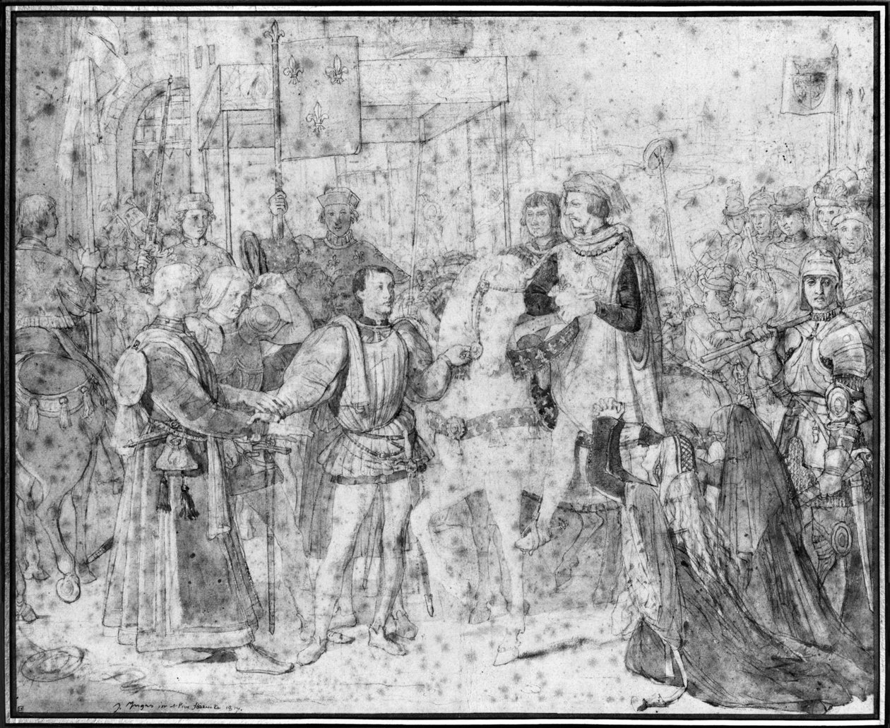 دخول دوفين ، تشارلز الخامس المستقبلي (1337-80) إلى باريس ، 1814 بواسطة جان أوغست دومينيك إنجرس