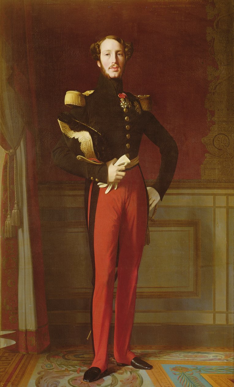فرديناند فيليب (1810-1842) دوق أورليانز في قصر التويلري ، 1844 بواسطة جان أوغست دومينيك إنجرس
