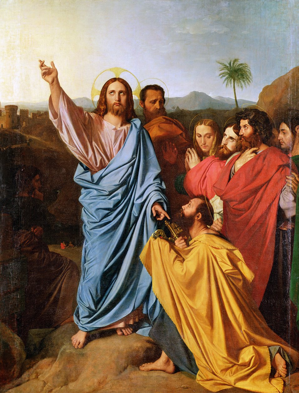 يسوع يعيد المفاتيح إلى القديس بطرس 1820 بواسطة جان أوغست دومينيك إنجرس