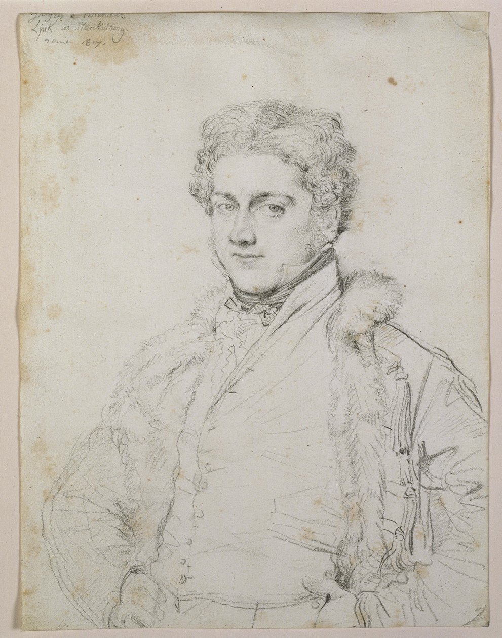 صورة لتشارلز روبرت كوكريل ، 1817 (جرافيت على ورق) بواسطة جان أوغست دومينيك إنجرس
