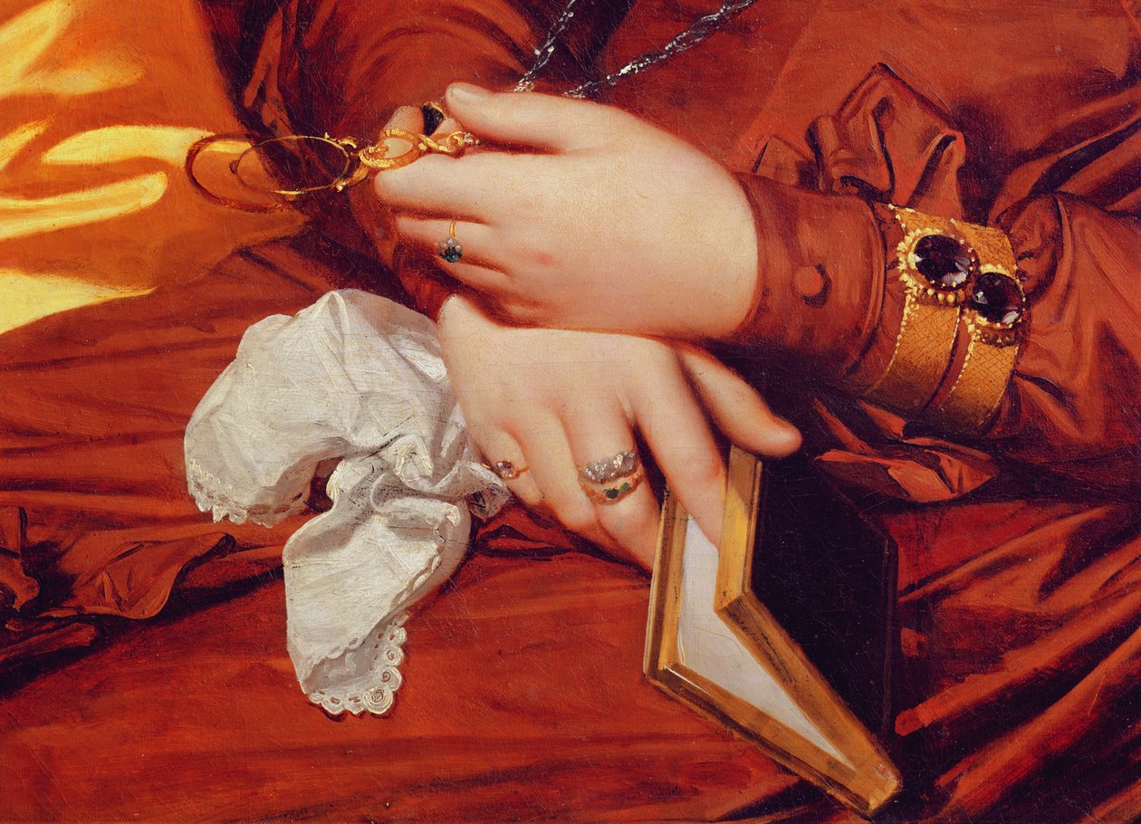 صورة مدام ماركوت ، تفاصيل يديها ، 1826 (تفاصيل 83538) بواسطة جان أوغست دومينيك إنجرس