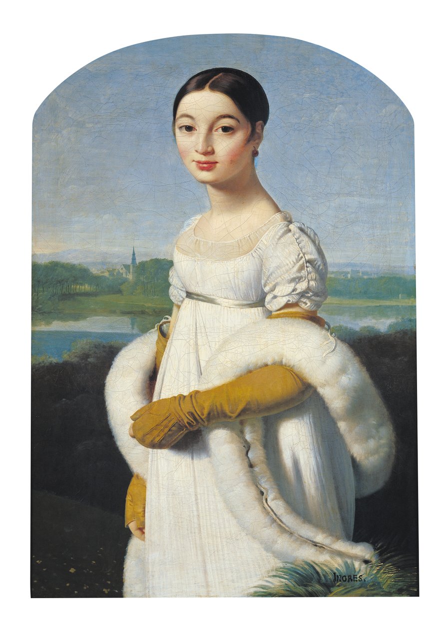 صورة مدموزيل كارولين ريفيير (1793-1803) ، 1805 بواسطة جان أوغست دومينيك إنجرس