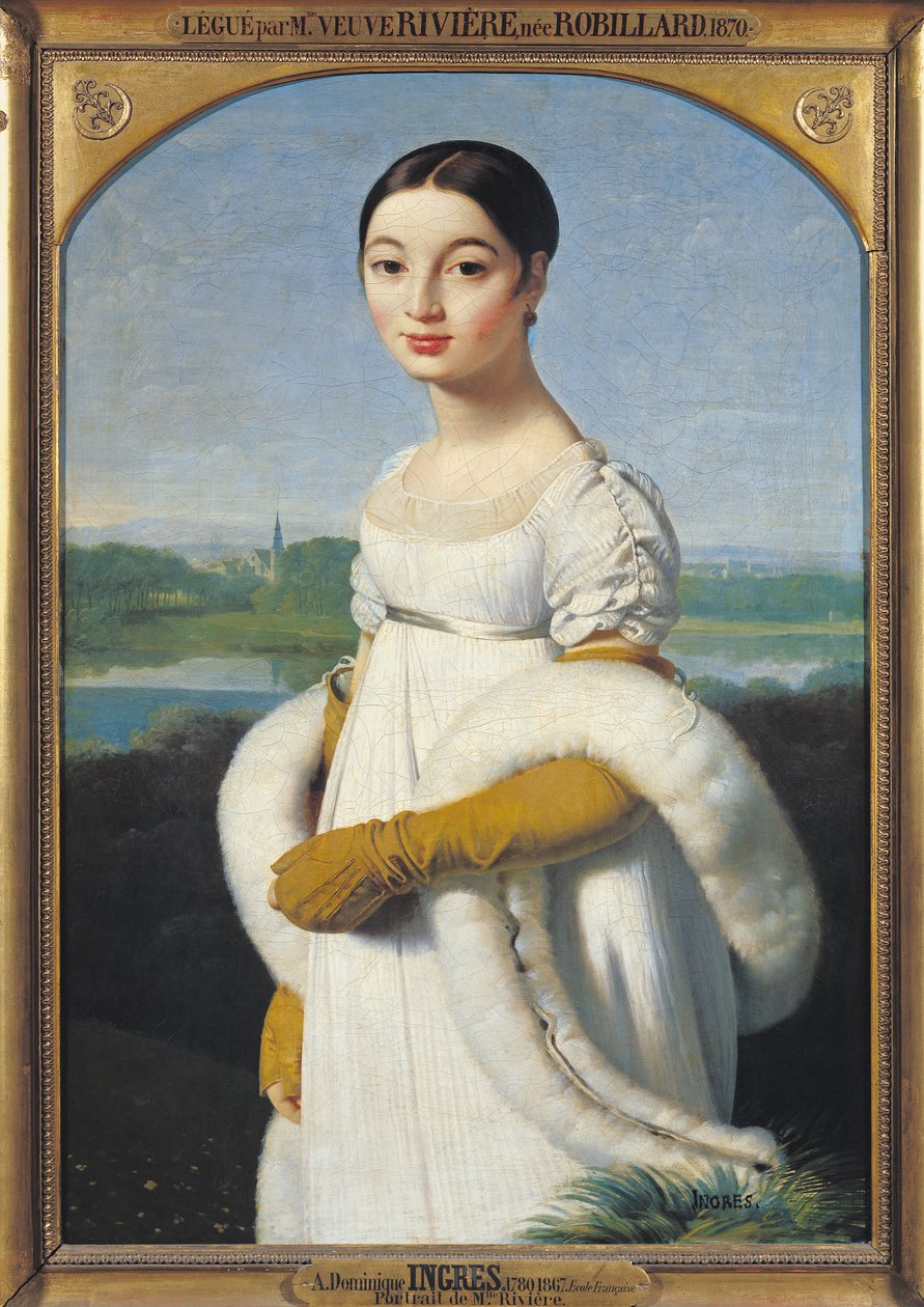 صورة مدموزيل كارولين ريفيير (1793-1803) 1805 بواسطة جان أوغست دومينيك إنجرس