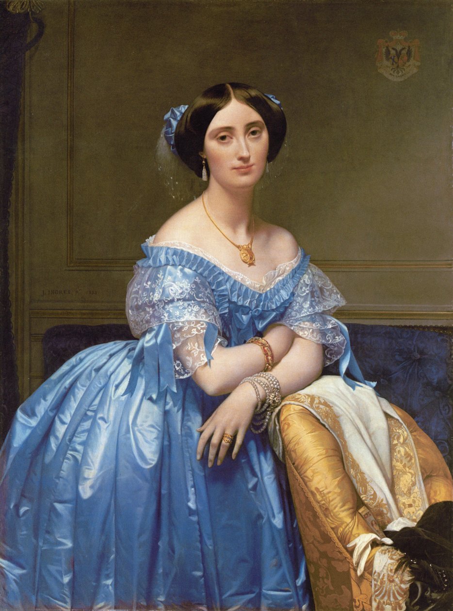 صورة للأميرة دي برولي ، 1853 بواسطة جان أوغست دومينيك إنجرس