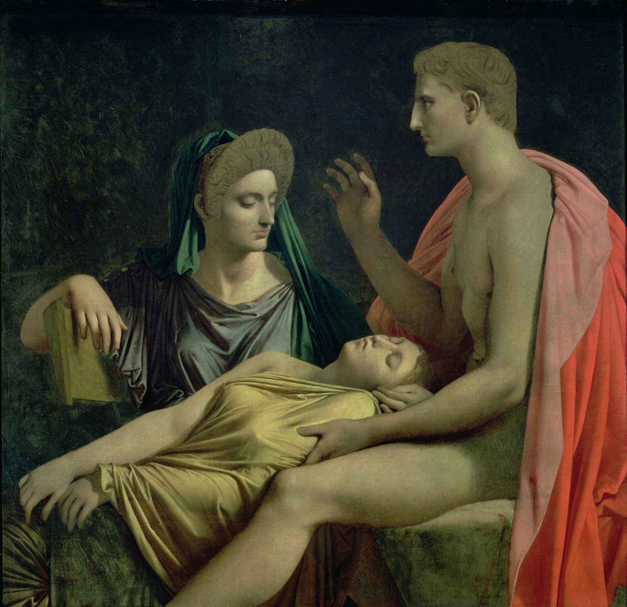 فيرجيل 70-19 قبل الميلاد) قراءة &39;Aeneid&39; إلى Livia ، Octavia and Augustus ، 1819 بواسطة جان أوغست دومينيك إنجرس