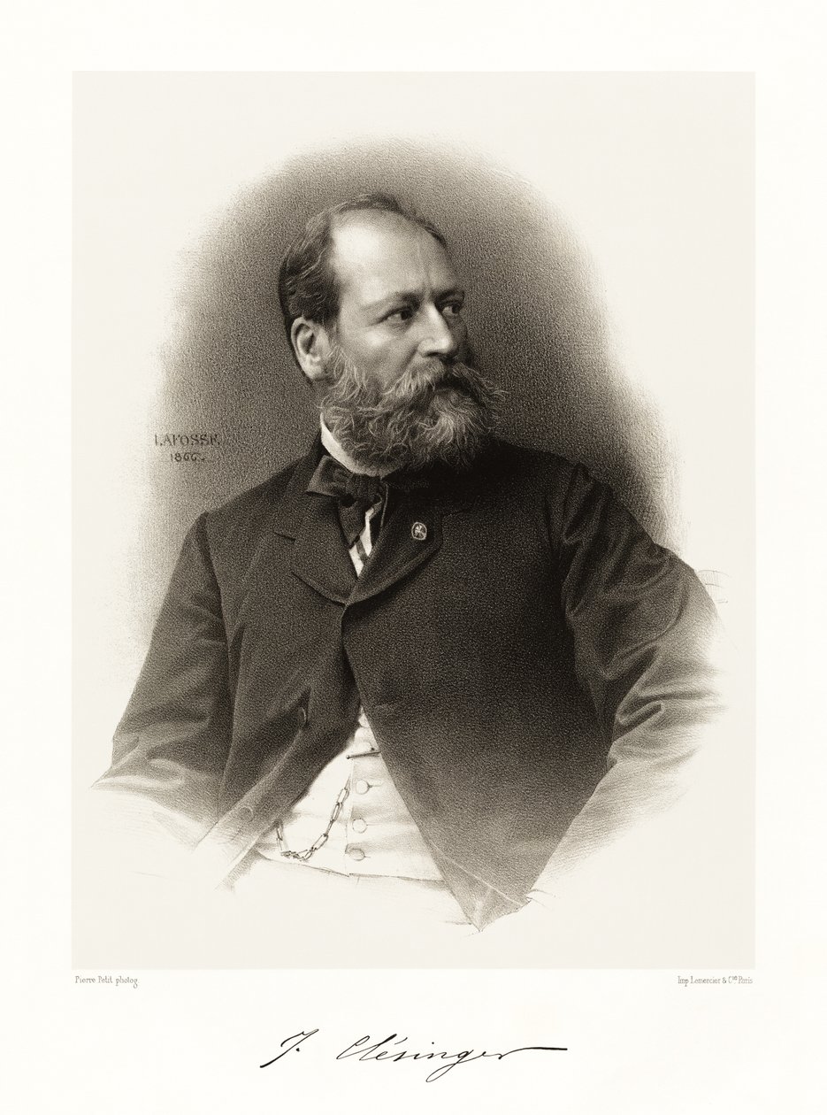أوغست كليسينجر ، 1865-66 بواسطة جان بابتيست أدولف لافوس
