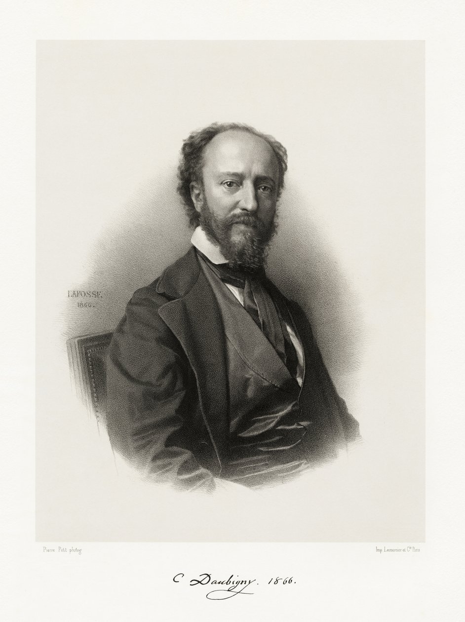 تشارلز فرانسوا داوبيجني ، 1865-1866 بواسطة جان بابتيست أدولف لافوس