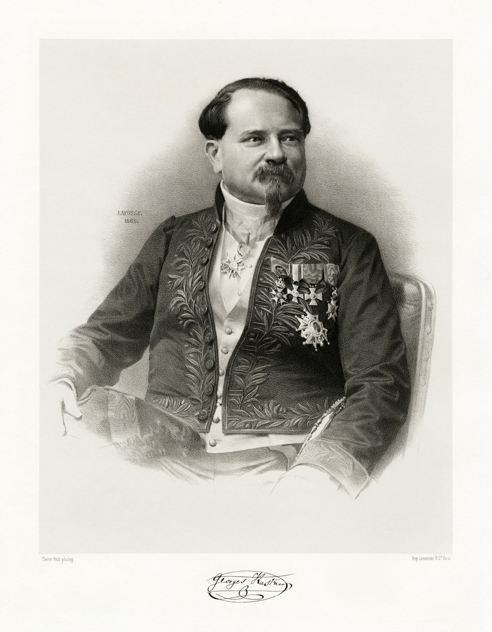 جان جورج كاستنر ، 1865-66 بواسطة جان بابتيست أدولف لافوس