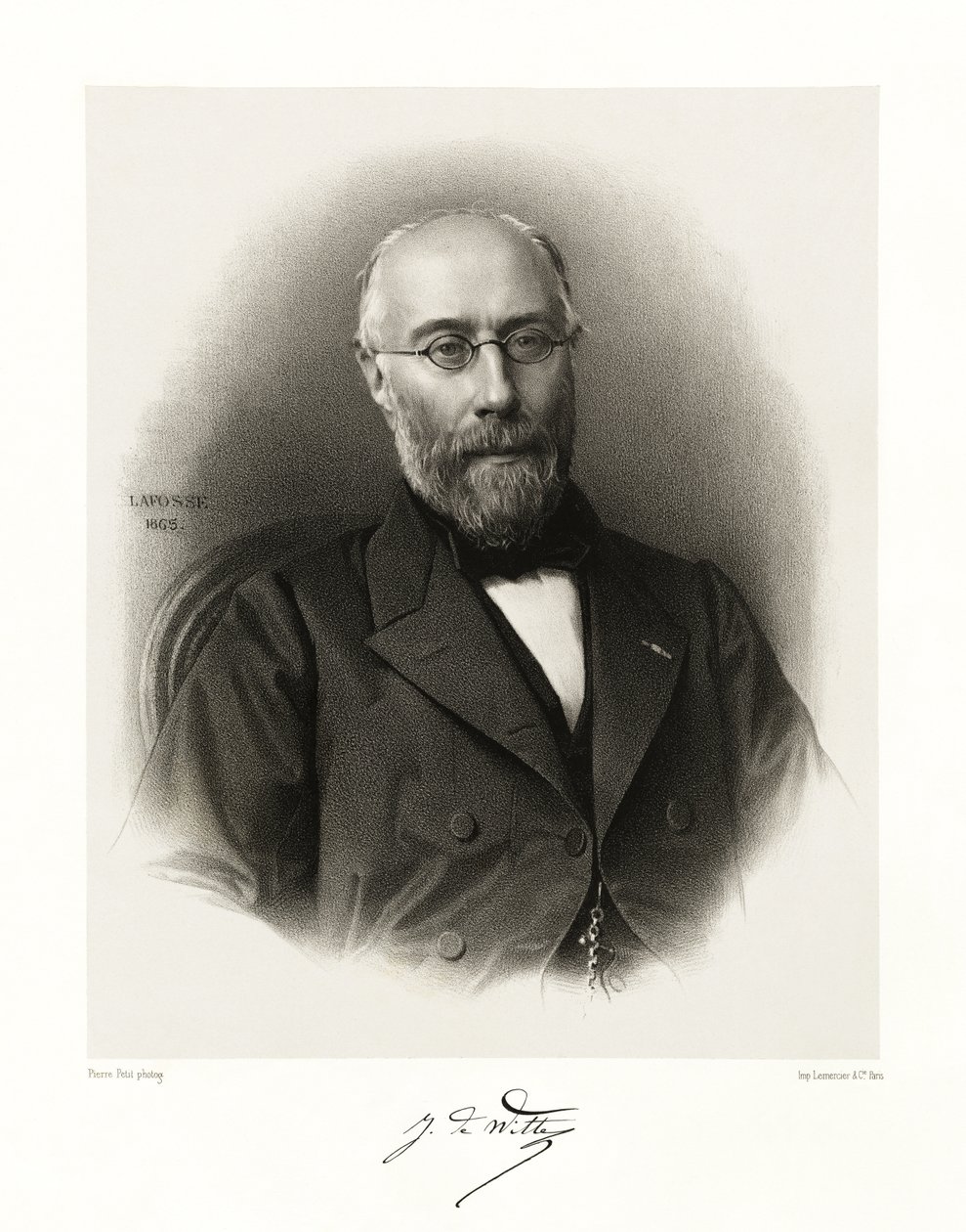 جان جوزيف أنطوان ماري ، بارون دي ويت ، 1865-1866 بواسطة جان بابتيست أدولف لافوس