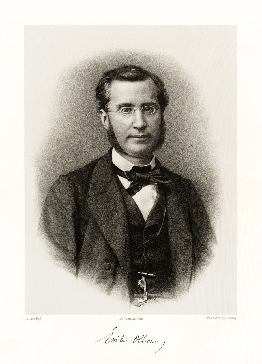 إميل أوليفييه أوليفييه ، 1865-66 بواسطة جان بابتيست أدولف لافوس