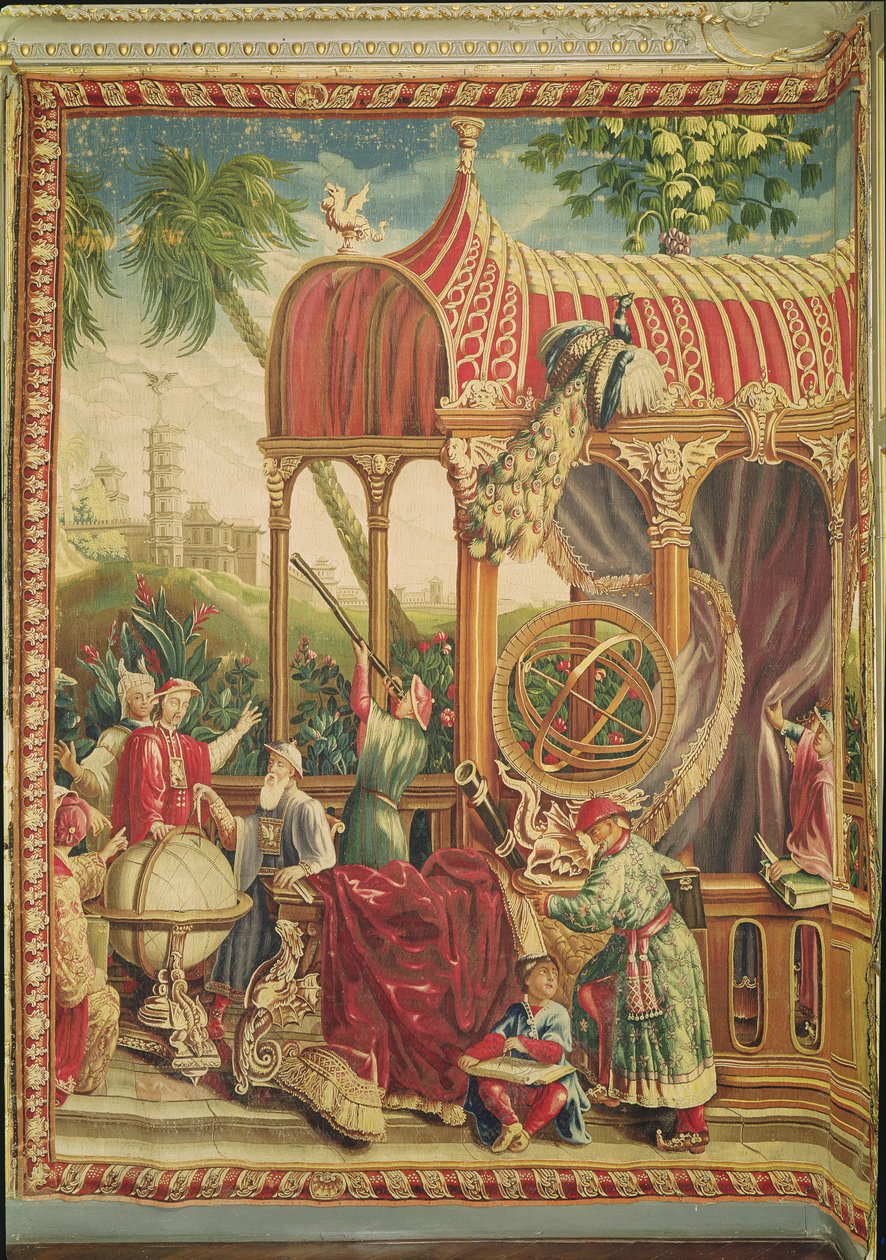 الفلكيون ، ورشة Beauvais ، 1711 (نسيج) بواسطة جان بابتيست بيلين دي فونتيناي