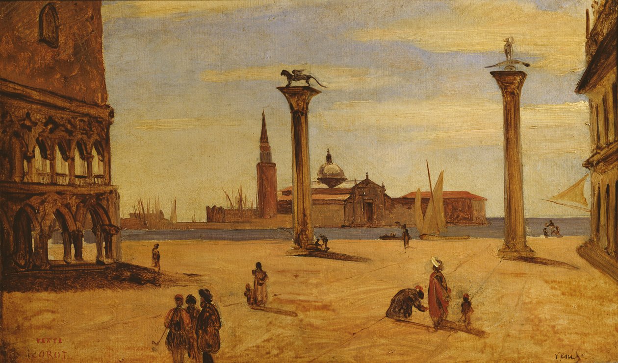 بيازيتا دي سان ماركو ، البندقية ، 1828-1834 بواسطة جان بابتيست كميل كوروت